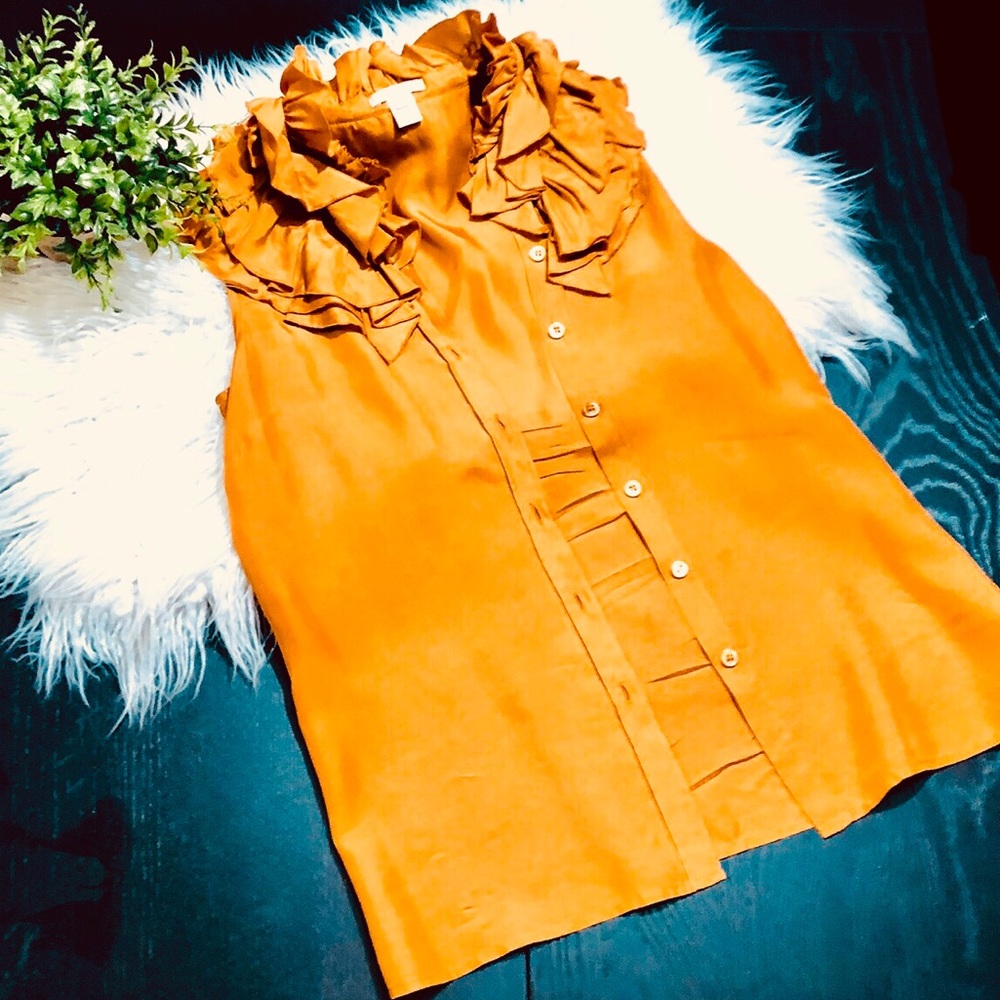 J CREW RICH RUFFLE STATEMENT PIECE